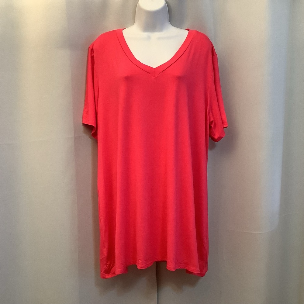 Heimish U.S.A. Tunic Women’s 3XL Stretchy Loose Fit Pink